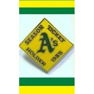 1985 Oakland A's Season Ticket Holder Pin -NOS